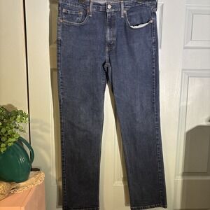 Levis 514 Straight Leg Jeans Men's 36x32‎ Medium Wash Blue Denim